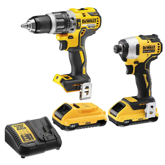 DEWALT 18V Brushless Impact Driver and Impact Drill Combo